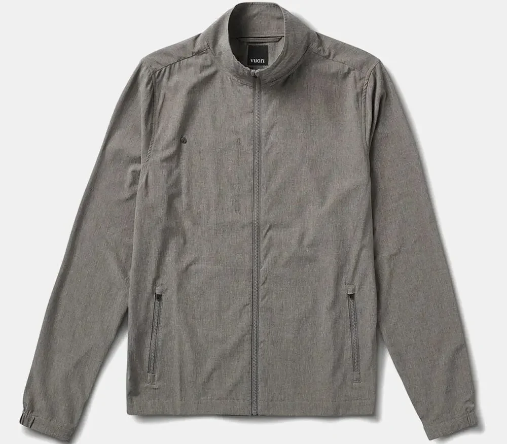 vuori L venture track jacket gray